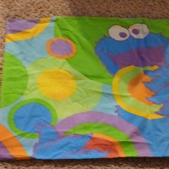Colorful Elmo And Cookie Monster Pillow Case - Picture 3 of 5